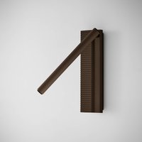 Bover LED-vägglampa Arid A/03 brun, aluminium, 2 700 K