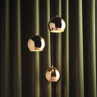 FRANDSEN pendellampa Ball av koppar, Ø 18 cm