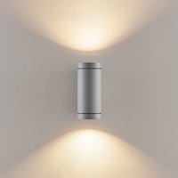 Deko-Light Utomhusvägglampa ShoreLine Pro Round up/down, ljusgrå, GU10