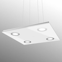 Evotec Kvadratisk LED-taklampa Pano, vit