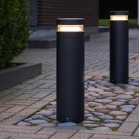 LOOM DESIGN LED path light Baldur, black, height 60 cm, aluminium