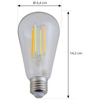 LUUMR Smart LED E27 ST64 7W clear ZigBee Hue Tuya