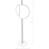 Nowodvorski Lighting Golvlampa Sunset, mörkbrun/guld/svart