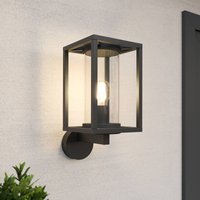 Lucande Ferda outdoor wall light, socket at top, anthracite