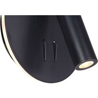 Maytoni-176 LED-vägglampa 3 000 K rund svart