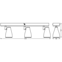 LEDVANCE Pear LED spotlight GU10 3-bulb black