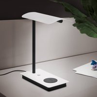 EGLO LED-bordslampa Arenaza, dimbar, QI, vit