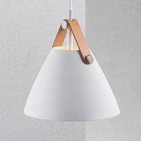 DFTP by Nordlux Strap pendant light, Ø 16.5 cm, white