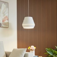 Lucande Mynoria LED-pendellampa, vit, aluminium, Ø 35 cm