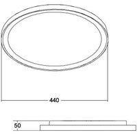Plafonnier LED BRUMBERG Sunny Midi, DALI, 3.000K, noir