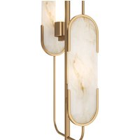 Maytoni Marmo floor lamp, gold colour/natural stone