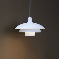 Dyberg Larsen Suspension Morph, blanche, Ø 30 cm, métal