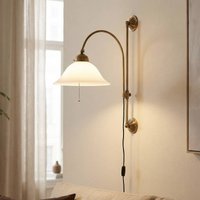 Berliner Messinglampen Rhodos - utskjutande mässingsvägglampa