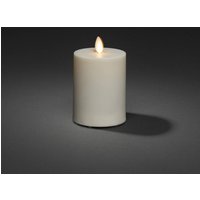 Konstsmide Christmas Bougie LED IP44 blanc crème lisse hauteur 13cm