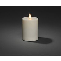 Konstsmide Christmas LED candle IP44 cream white smooth Height 13cm