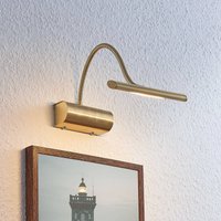 Lindby Rakel LED picture light, flexible arm, matt brass