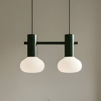 Flo pendant light, , 2-bulb, glass