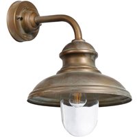 Moretti Luce Utomhusvägglampa Little Mill 3350 mässing