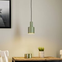 Euluna Selma hanging light, 1-bulb, green, Ø 11 cm