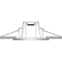 Ledino Holstein LED recessed light IP65 116° rigid, white
