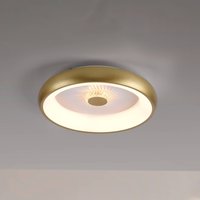 JUST LIGHT. GmbH Vertigo LED-taklampa, CCT, Ø 46,5 cm, mässing
