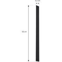 Lindby cover Linaro, black, single-circuit track lighting system, 50 cm