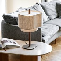 MARKET SET Pebble textile table lamp, cream