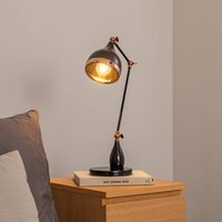 Opviq Yildo 7015 table lamp, black/copper, metal, height 50 cm