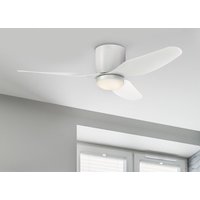 Westinghouse ventilateur de plafond LED Carla, silencieux, 117 cm, blanc