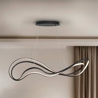 Schuller Valencia Danza LED-hänglampa, matt svart, metall, aluminium