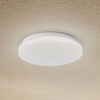 Plafonnier d'extérieur LED Lindby Kirkola, 3000 K, Ø 26 cm, blanc