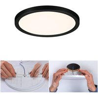 Paulmann Areo LED-panel rund svart 3000K Ø17,5cm