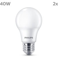 Philips LED bulb E27 4.9W 470lm 2700K matt x2