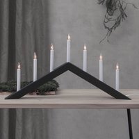 STAR TRADING Arrow candelabra, flat, 7-burner, black