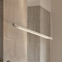 GEJST Hänglampa Radent, vit, längd 138 cm, G13 LED