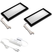 Hera Sky LED under-cabinet lamp set of 2 4,000 K black