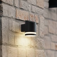Lindby LED solar outdoor wall light Bentlas, anthracite, IP44