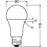OSRAM LED Classic Star, matt, E27, 14 W, 4 000 K, 1 521 lm