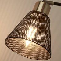 Searchlight Vägglampa Sepanta, svart/mässing, metall, höjd 21 cm, E14