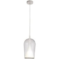 Mantra Iluminación Elsa hänglampa, 1 lampa, Ø 17 cm, glas, transparent