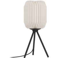Tischlampe Belgrave, Höhe 44 cm, schwarz/weiß, Metall/Papier