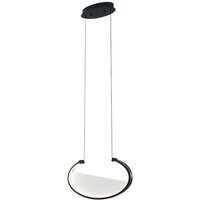 Viokef Adele LED hanging light, length 37 cm, black, metal