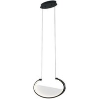Viokef LED-hänglampa Adele, längd 37 cm, svart, metall