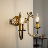 Jupiter Applique murale Castle patinée claire à 2 lampes