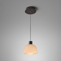 Bover LED pendant light Drep S/01, nude, glass, 2,700 K