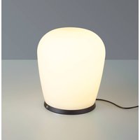 Bopp LED-bordslampa Cara, svart, Ø 18 cm, glas