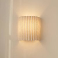 Lindby Libbie wall light, height 20 cm, linen, cream, E27
