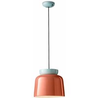 Ferroluce Corcovado hanging light, light blue/orange