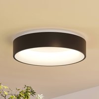 Arcchio LED-taklampa Aleksi, Ø 45cm, svart, metall, CCT