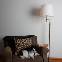 By Rydéns Orlando Floor Lamp Reading Light Antique/Beige